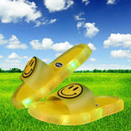 Chinelo sandalia infantil meninas meninos amarelo frescor macio led