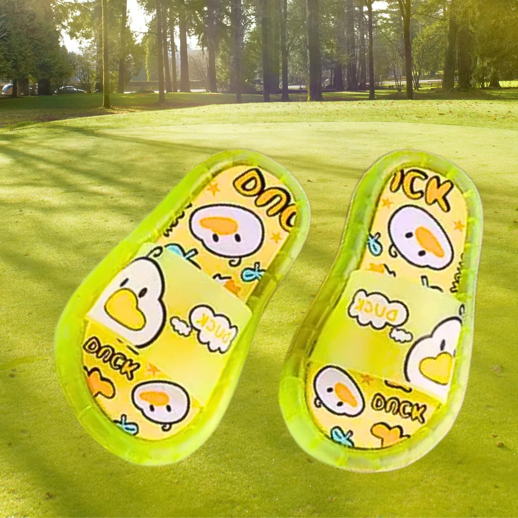 Chinelo sandalia infantil meninas meninos amarelo frescor macio led