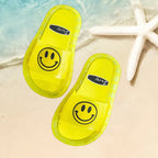 Chinelo sandália infantil meninas meninos amarelo macio água praia