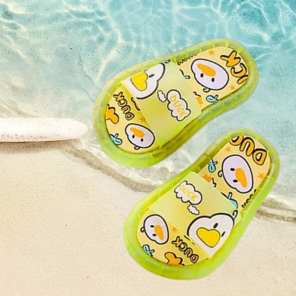 Chinelo sandalia infantil meninas meninos amarelo água e praia