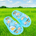 Chinelo sandalia infantil meninas meninos azul claro frescor macio led