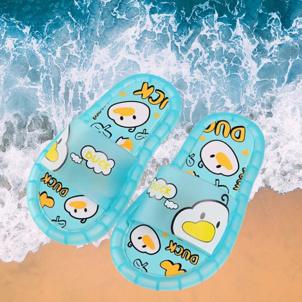 Chinelo sandalia infantil meninas meninos azul claro água e praia