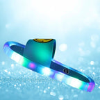 Chinelo sandalia infantil meninas meninos azul macio luminoso led