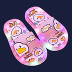 Chinelo sandalia infantil meninas meninos rosa a led