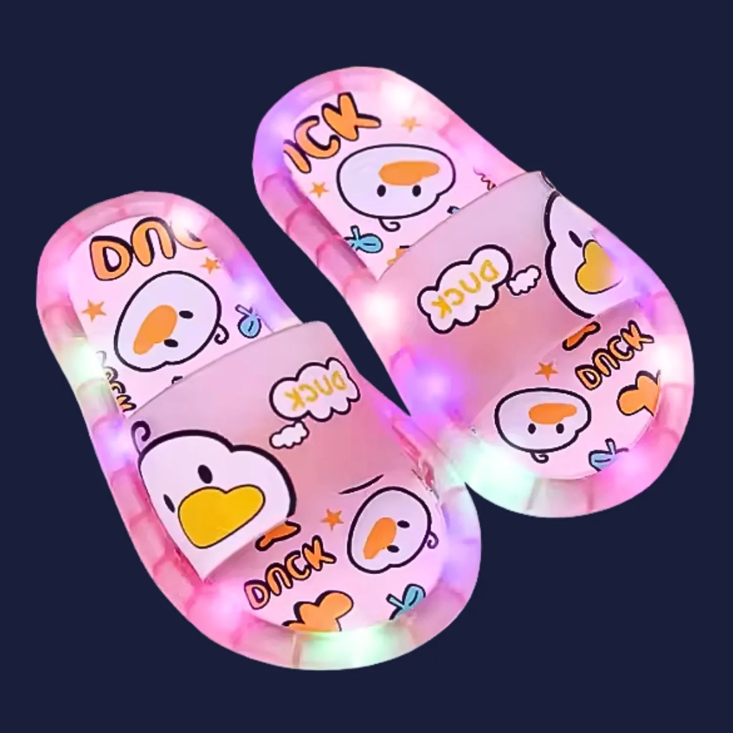 Chinelo sandalia infantil meninas meninos rosa a led