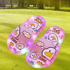 Chinelo sandalia infantil meninas meninos rosa frescor macio led