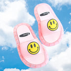 Chinelo sandalia infantil meninas meninos rosa claro frescor macio e led