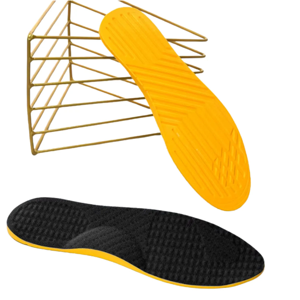 Palmilha ortopédica de correção postural e de pernas o/xo antiderrapante, anti-impacto