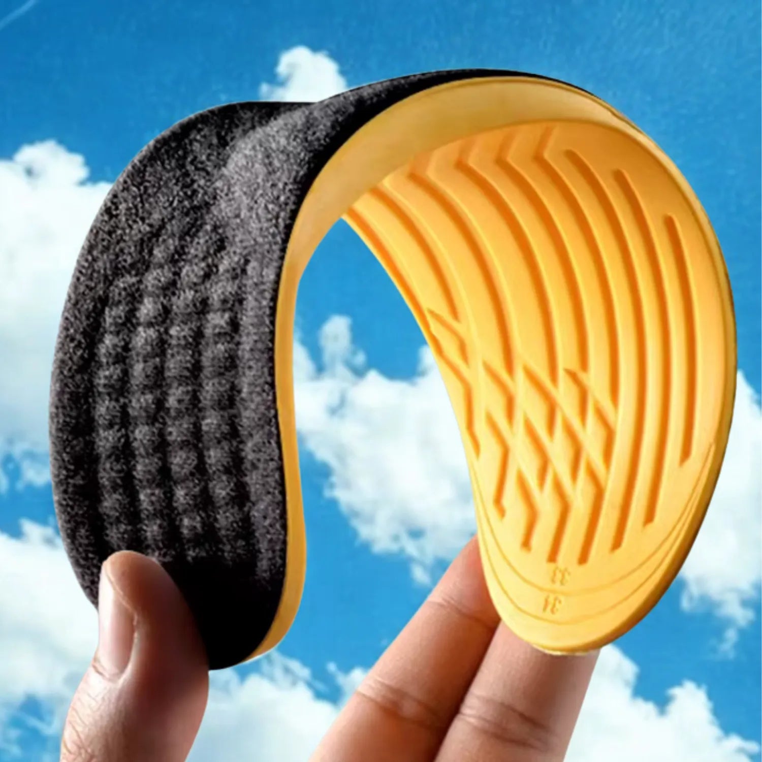 Palmilha ortopédica de correção postural e de pernas para x flexível e macio