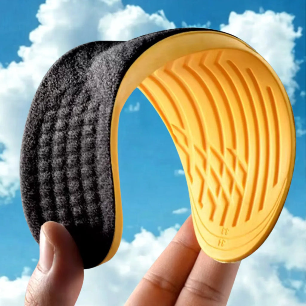 Palmilha ortopédica de correção postural e de pernas x flexível e macio