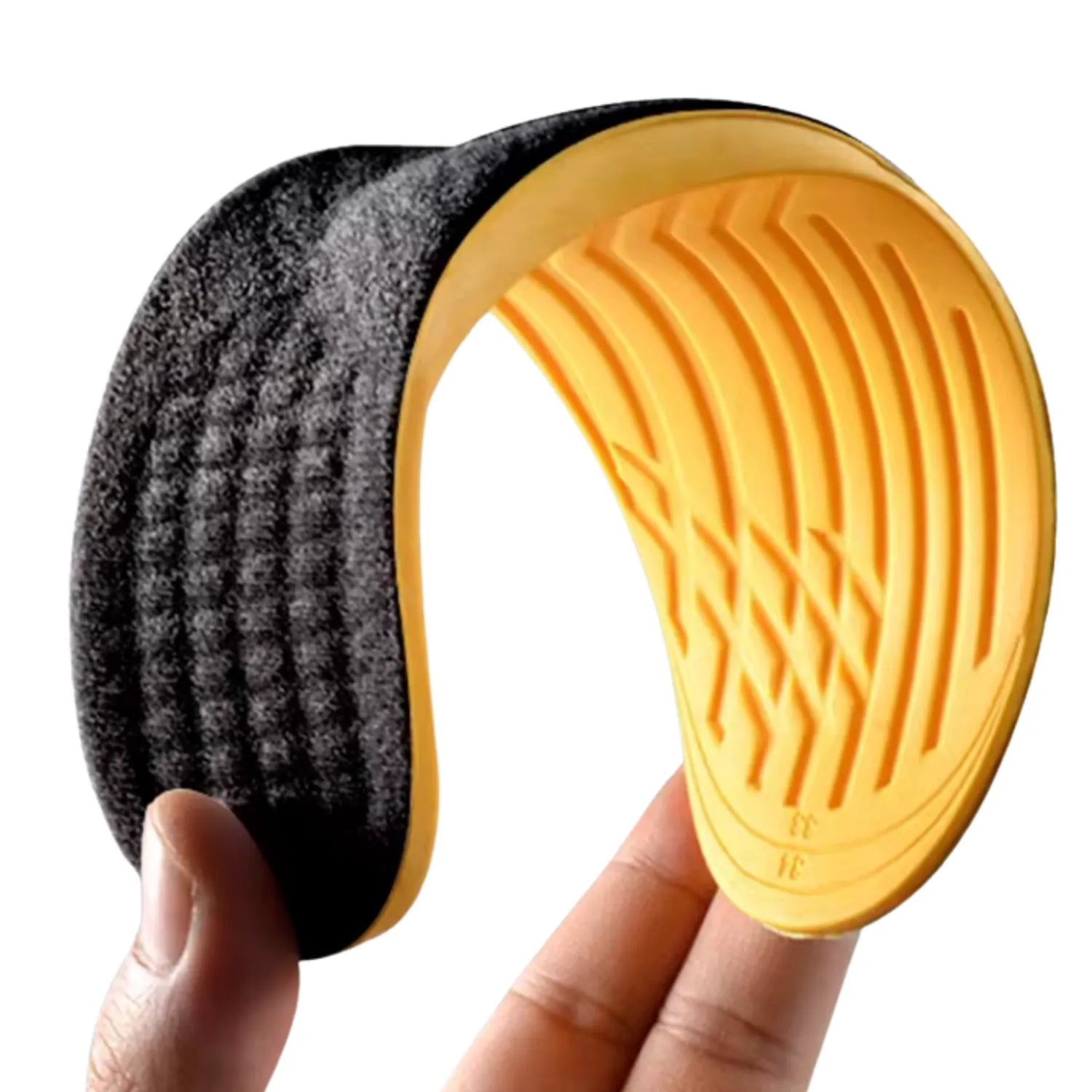 Palmilha ortopédica de correção postural e de pernas para x flexível e macio