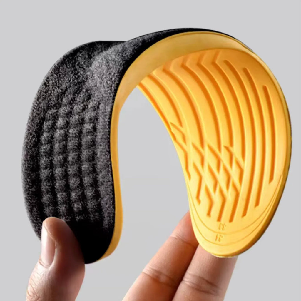 Palmilha ortopédica de correção postural e de pernas x flexível e macio