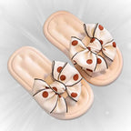 Sandália chinelo infantil meninas bege creme laco formoso