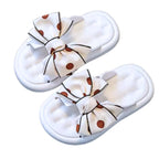 Sandália chinelo infantil meninas branco laco formoso