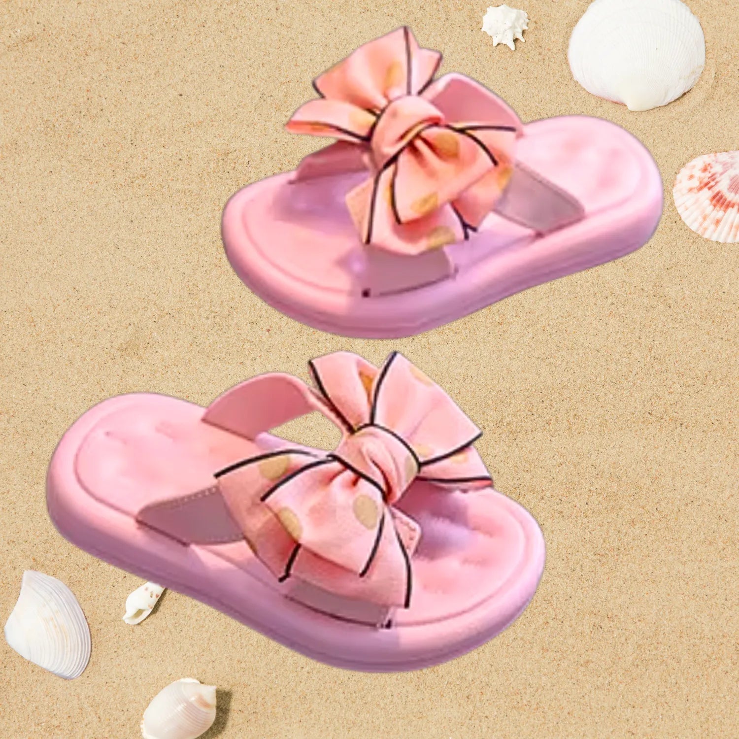 Sandália chinelo infantil meninas branco passeio