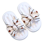 Sandália chinelo infantil meninas branco laço