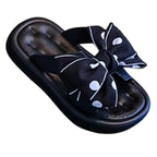 Sandália chinelo infantil meninas preto laco confort