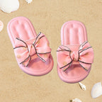 Sandália chinelo infantil meninas rosa claro frescor macies laser