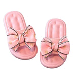 Sandália chinelo infantil meninas rosa claro laco fomoso delicado
