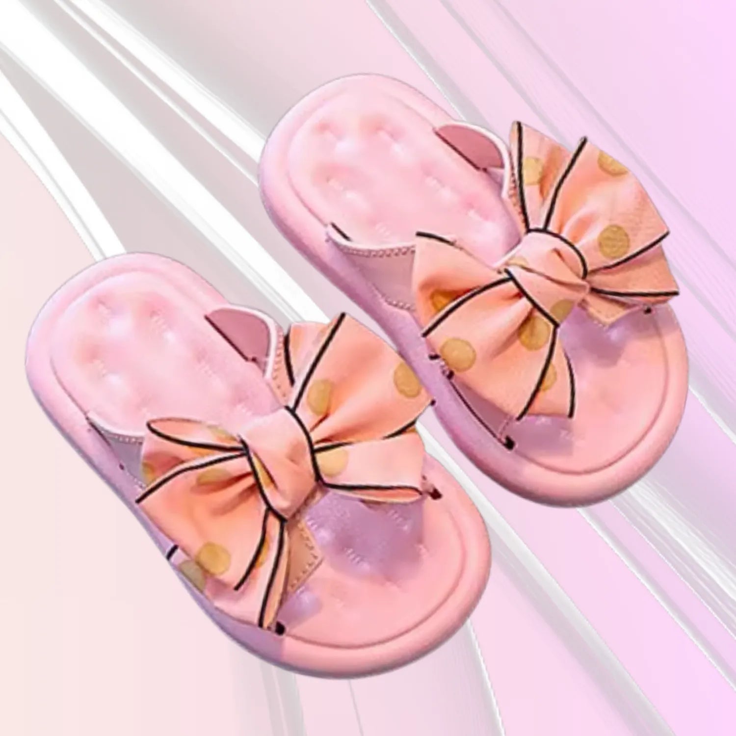 Sandália chinelo infantil meninas rosa laco formoso delicado