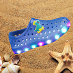 sandália fechada infantil azul royal praia confortável