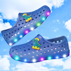 sandália fechada infantil azul royal unissex leve frescor