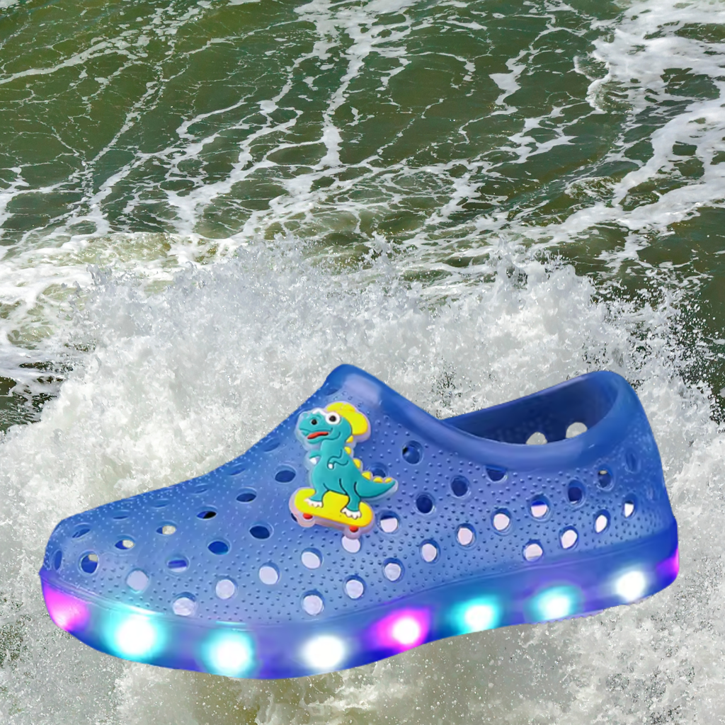 sandália fechada infantil azul royal unissex prova de água