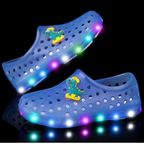 sandália fechada infantil azul royal unissex segurança no escuro