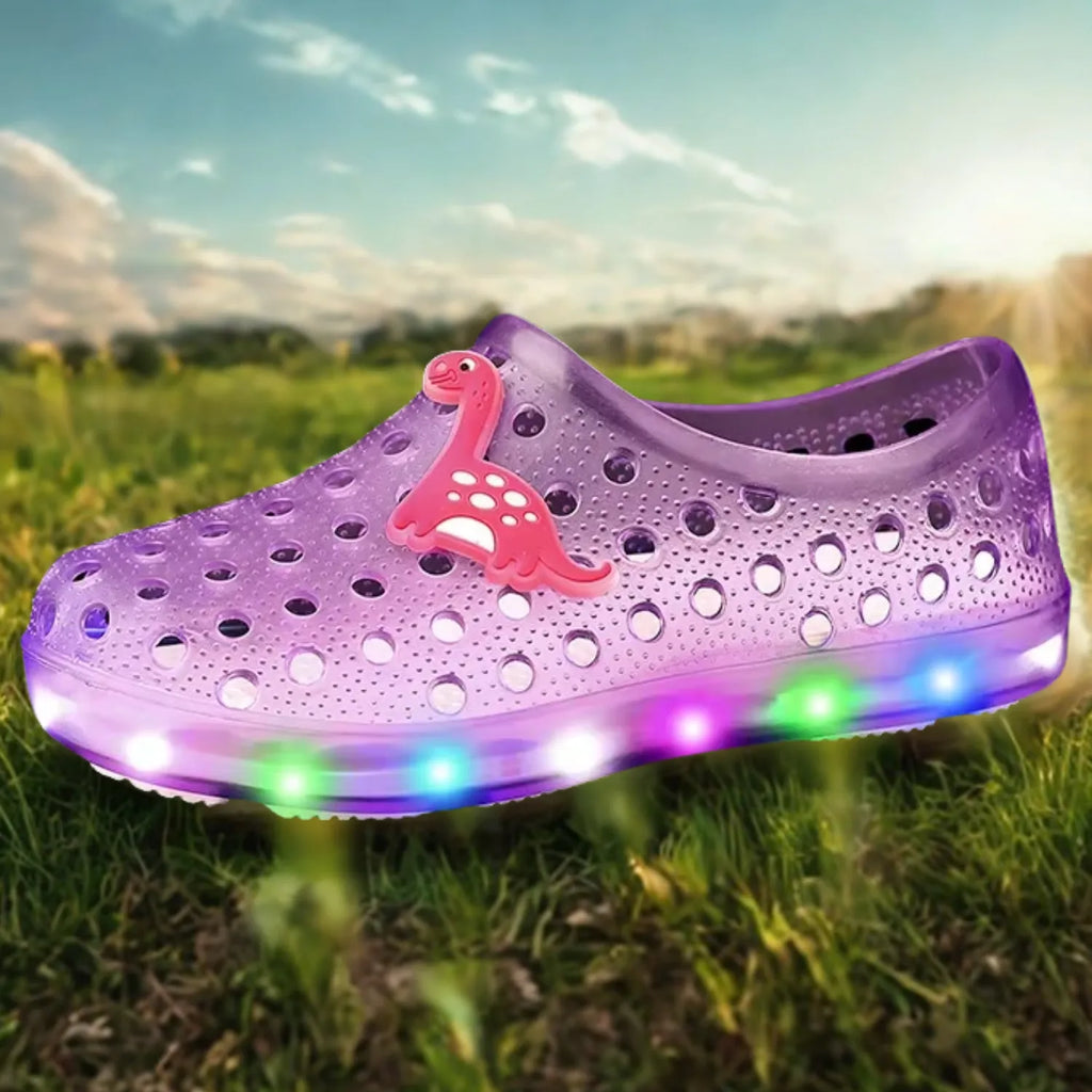 sandália fechada infantil roxo púrpura praia antiderrapante