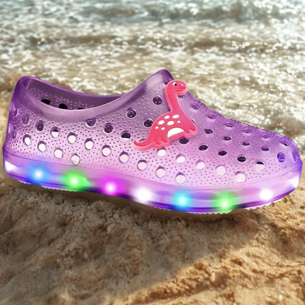 sandália fechada roxo púrpura praia confort