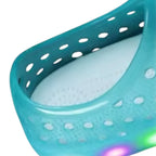 sandália fechada infantil verde palmilha de algodão