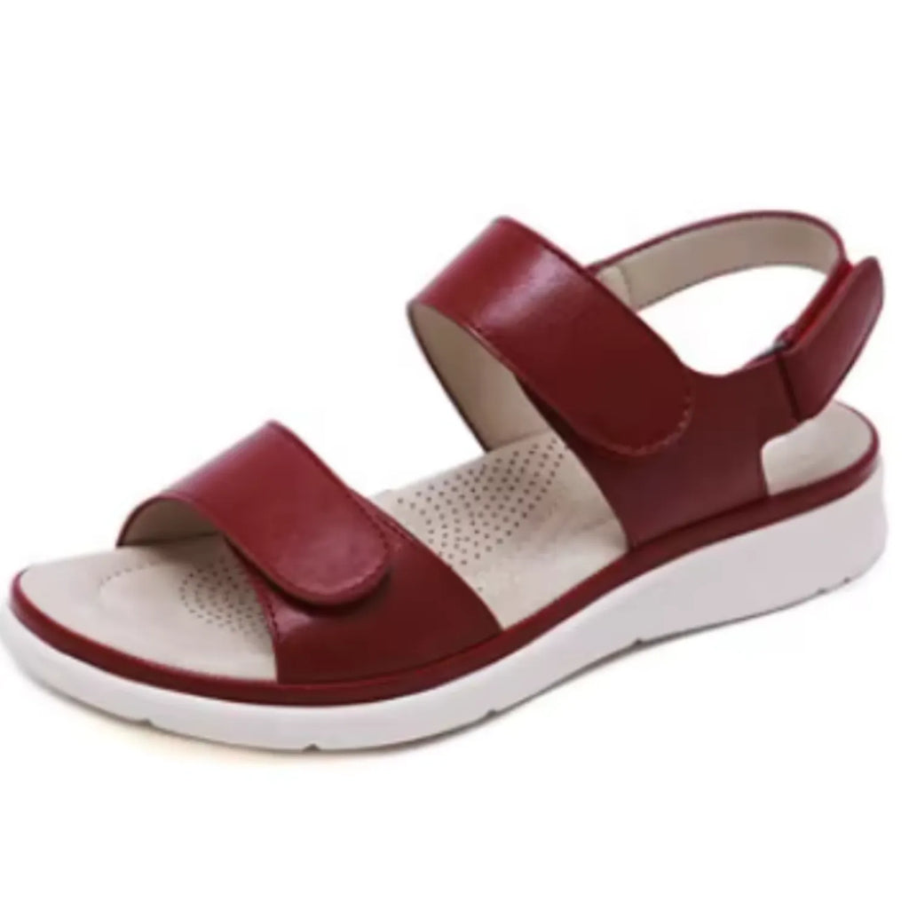 sandalia feminina vermelha macies imponencia
