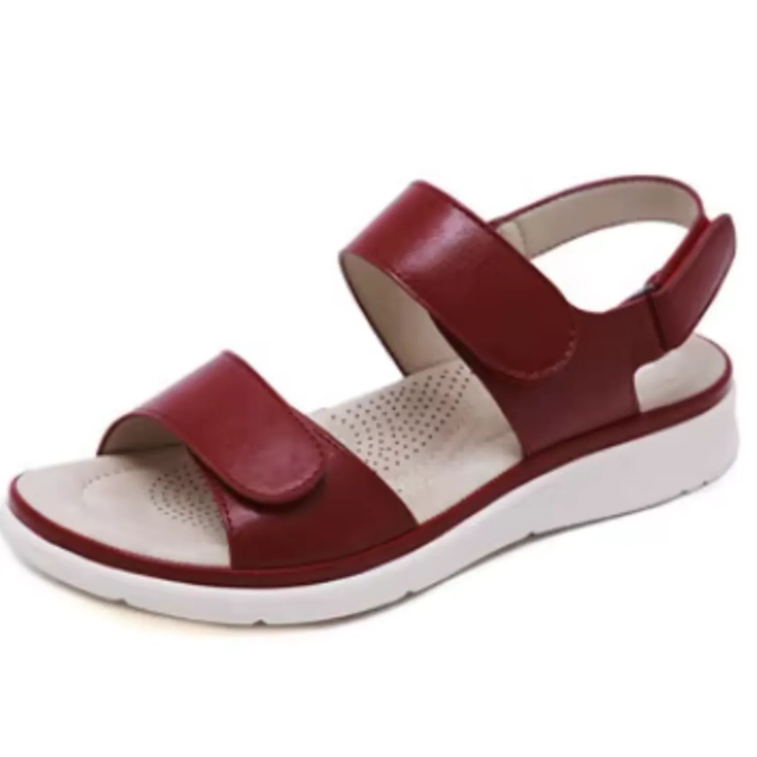 sandalia feminina vermelha macies imponencia