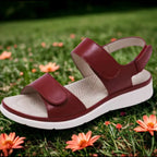 sandalia feminina vermelha macies imponente refrescante