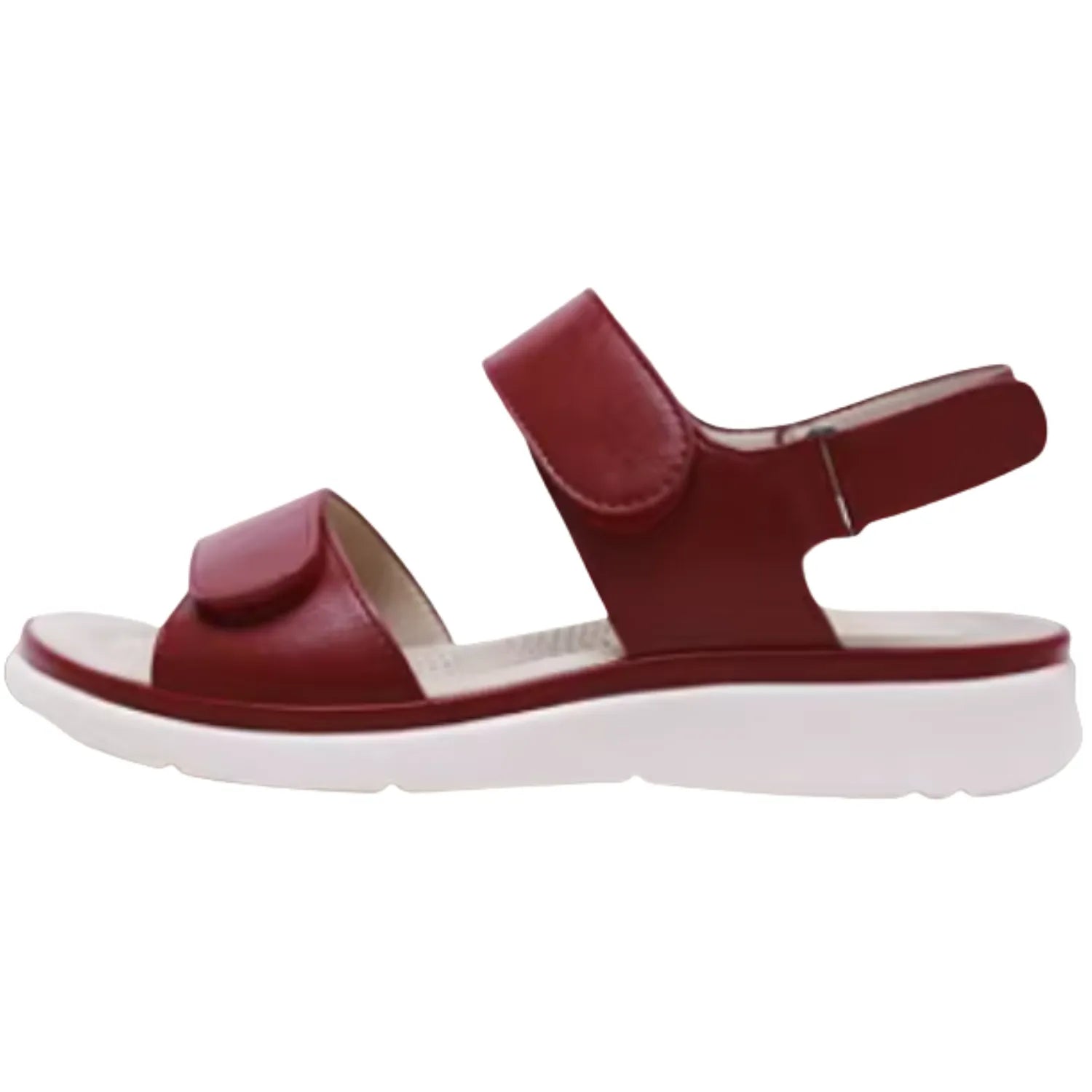 sandalia feminina vermelha nas nuvens