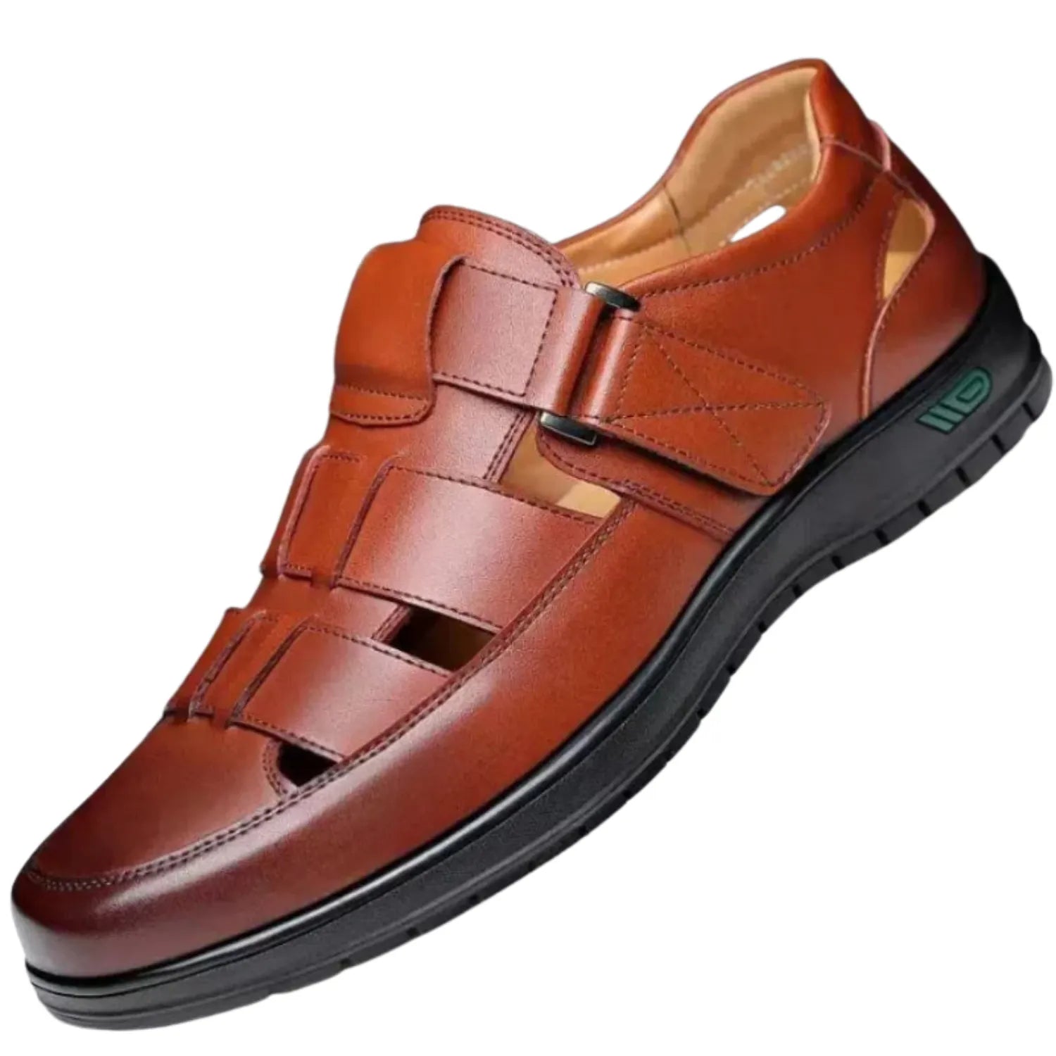 sandalia masculina marrom clara