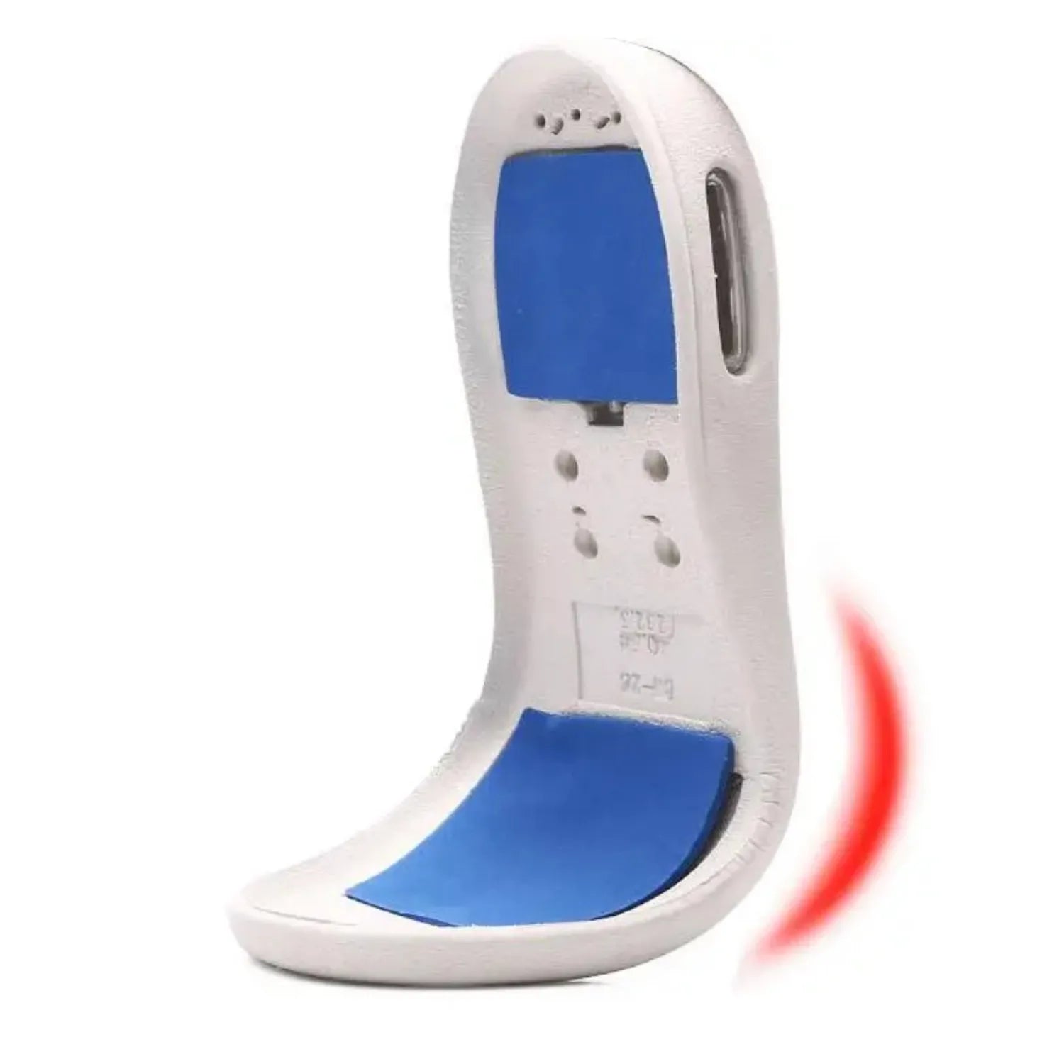 Palmilha dobrável da sandália ortopédica para melhor conforto.