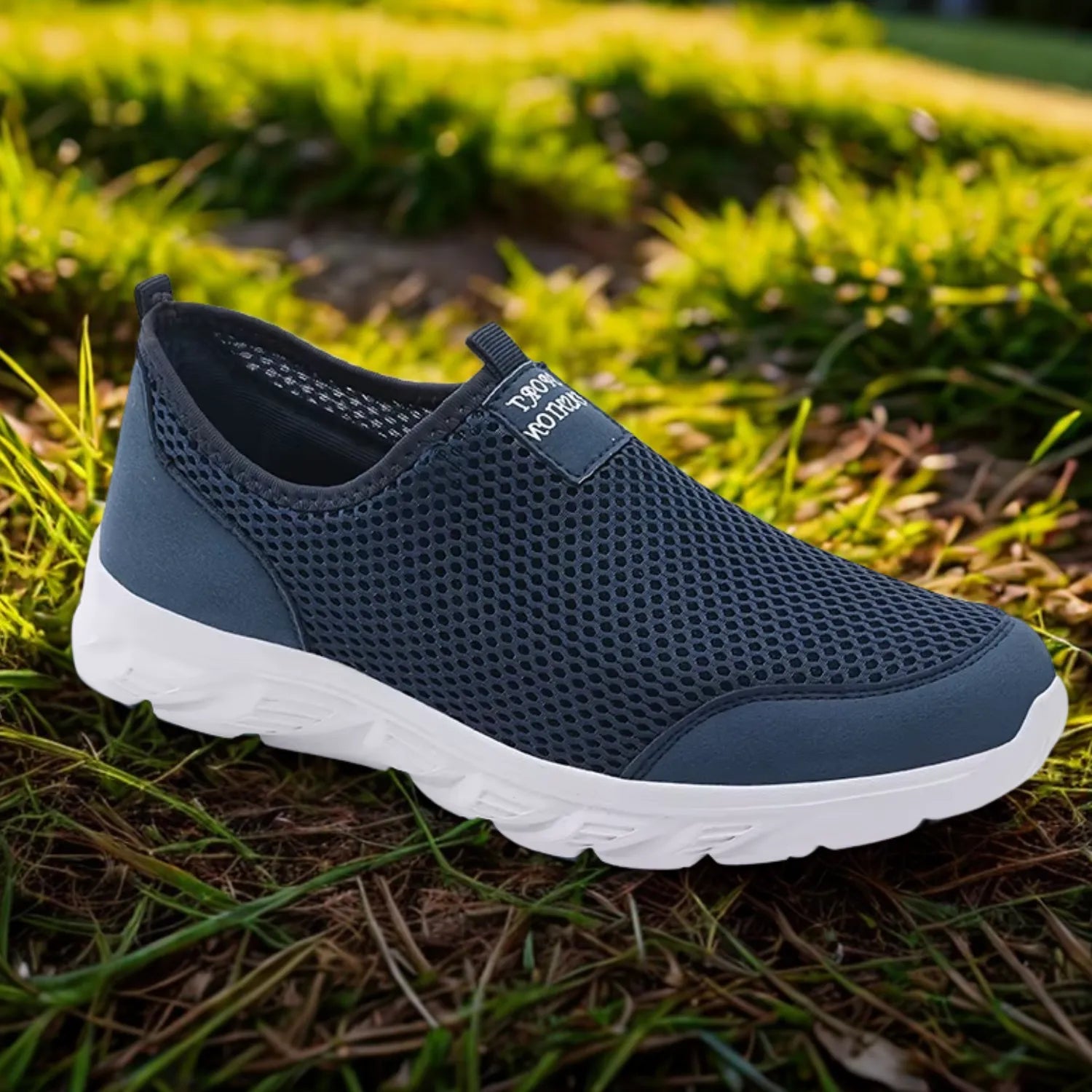 tenis azul marinho masculino suave confort