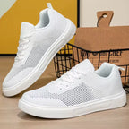 tênis feminino branco de malha e presença