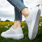 tênis feminino branco de malha macies antiderrapante