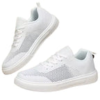 tênis feminino branco de malha presença