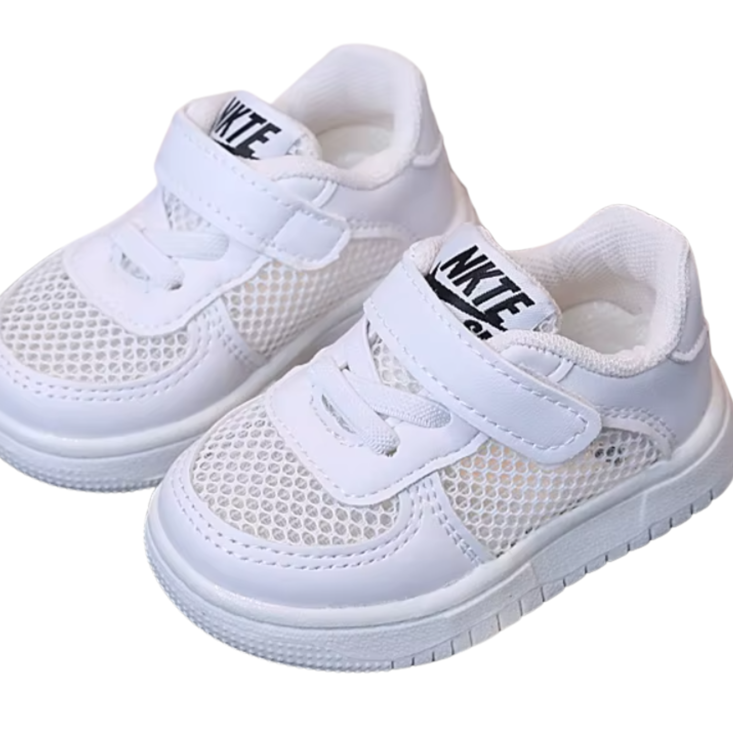 tenis infantil branco e respiravel
