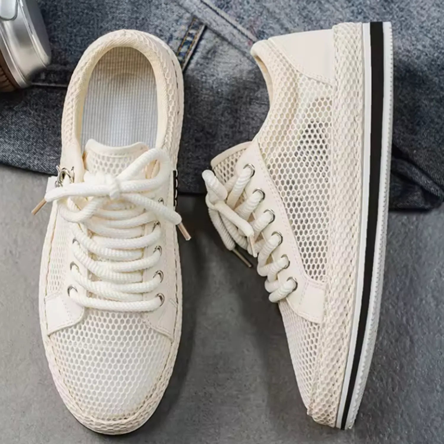 tênis-masculino-bege-presença-respirável