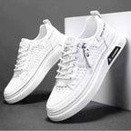 tênis masculino branco de malha confort