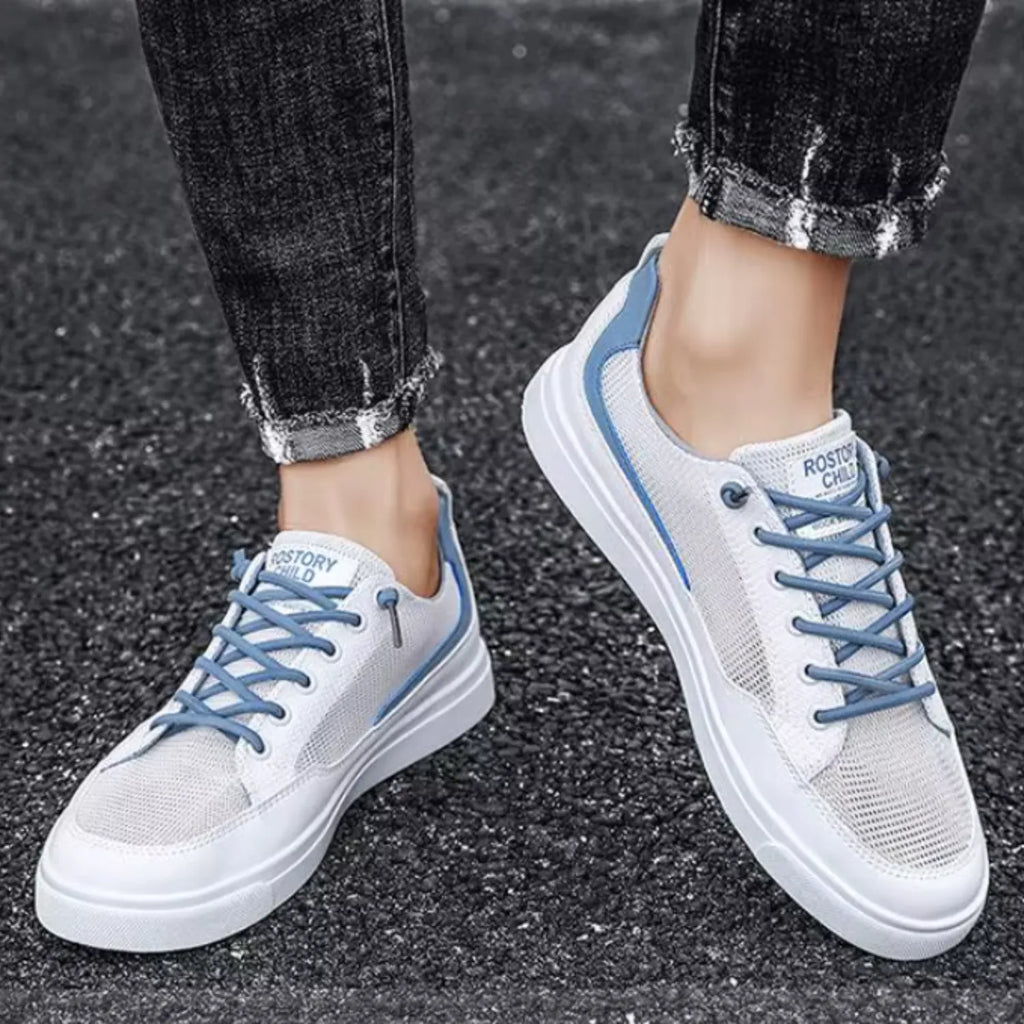 tênis masculino branco e azul presença lindo