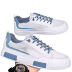 tênis masculino branco e azul respirável presença