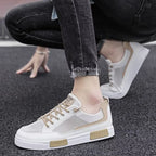 tenis masculino branco e bege macio frescor e amortecimento