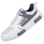 tênis masculino branco e cinza confort