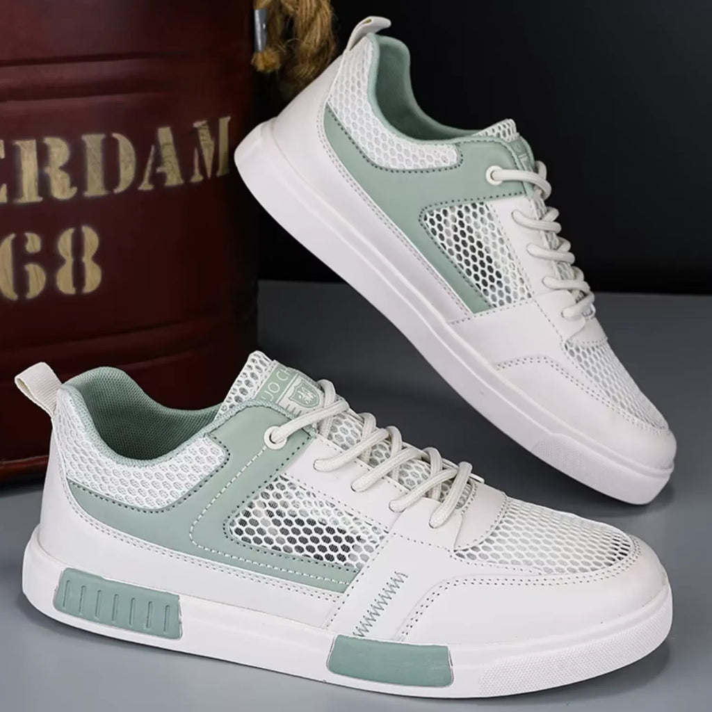 tênis masculino branco verde beleza