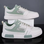 tênis masculino branco verde é presença